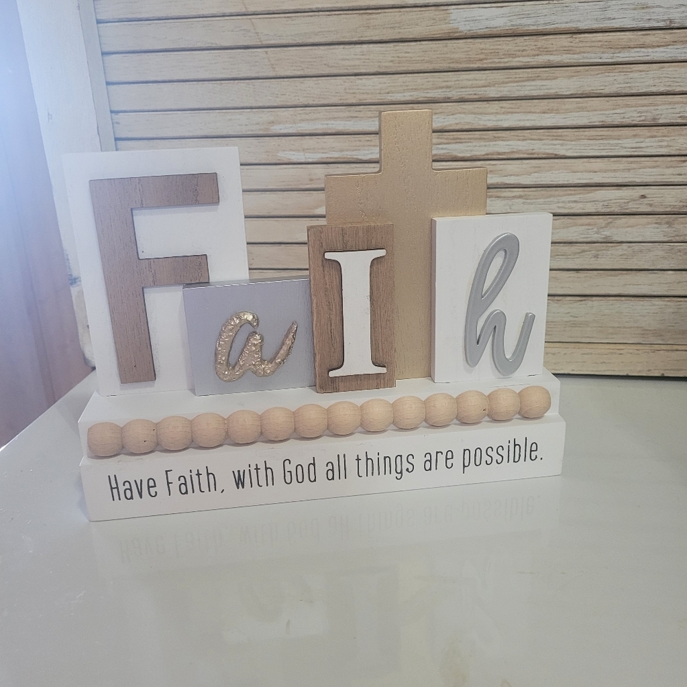 💜 New Wooden Faith Sign - Picture 2 of 2